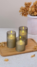 Kit 3 Lâmpadas de Vela Led Eletrônica Decoração Festa A Pilha