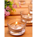 Castiçal redondo + Vela Kit 3/6/9 pçs Vidro Dia dos namorados Decoração Casamento Romantico Massagem