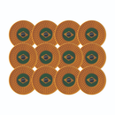 Kit com 12 Porta Copos Emborrachados Bandeira do Brasil Copa do Mundo Lavável Flexível