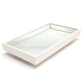 Bandeja Espelhada Decorativa 50x30cm Premium – Design Flutuante