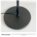 (2003) Luminária Chão Três Níveis Abajur Plissado Branco Ou Preto Corpo Metal Sala Quarto Escritório