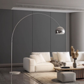 Luminária 8057 De Chão Ajustável Com Base De Mármore Sala De Estar Leitura Jantar Sofá Quarto E Decoração De Casa