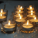 Castiçal redondo + Vela Kit 3/6/9 pçs Vidro Dia dos namorados Decoração Casamento Romantico Massagem