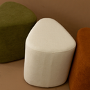 Kit 02 Puff Decorativo Organico Pufe para sala Tecido Boucle