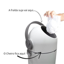 Lixeira Lixo Magico Anti Odor Fraldas Bebê Gato Panda