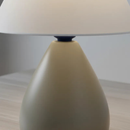Abajur Luminária de Cerâmica com Cúpula para Decoração Quarto Escritório Sala