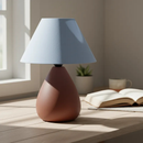 Abajur Luminária de Cerâmica com Cúpula para Decoração Quarto Escritório Sala