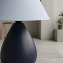 Abajur Luminária de Cerâmica com Cúpula para Decoração Quarto Escritório Sala