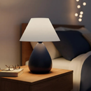 Abajur Luminária de Cerâmica com Cúpula para Decoração Quarto Escritório Sala