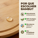 Petisqueira Giratória Bambu 28cm Tábua Bandeja Frios Bandeja Petiscos Mesa Posta Café da Manhã 360 Cozinha Decoração