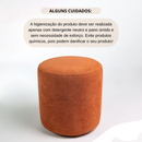 Puff Perse Decorativo para Sala puffe para quarto Tecido Bouclê
