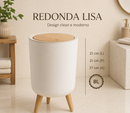 Lixeira Minimalista com Tampa Click