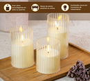 Kit 3 Lâmpadas de Vela Led Eletrônica Decoração Festa A Pilha