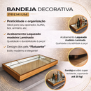Bandeja Espelhada Flutuante Decorativa Mesa Bar Aparado 50X30CM Primium