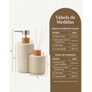 Kit Banheiro Porta Sabonete Liquido + Difusor de Ambiente Aromatizador Elegante Moderno