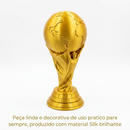 Porta Petiscos Troféu Copa do Mundo 2026 - Petisqueira Decorativa Gold - Decoração Brasil Para Balas, Doces e Petiscos