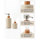 Kit Banheiro Porta Sabonete Liquido + Difusor de Ambiente Aromatizador Elegante Moderno