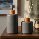 Kit Banheiro Porta Sabonete Liquido + Difusor de Ambiente Aromatizador Elegante Moderno