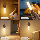 Luminaria Led Recarregável Sensor de Movimento Arandela de Madeira Minimalist Mesa Parede Magnética 3 cores ajustáveis