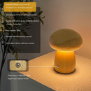 Luz Noturna LED De Madeira Com Efeito Cogumelo e Dimerizável Recarregável LED Interruptor de Toque Abajur formato cogume