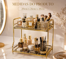 ✨ Organizador Giratório 360° Dois Andares | Cosméticos, Perfumes e Acessórios Premium