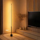Luminária de chão led nórdica luz ambiente de canto acrílico c/ controle